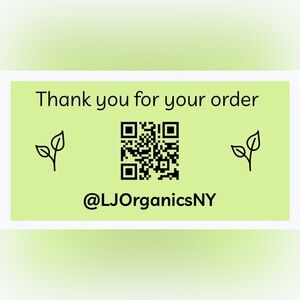 30 CUSTOM STICKERS - 2” x 1” - THANK YOU FOR YOUR ORDER - W/ CLOSET NAME & QR